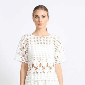 Elliatt Plantonic Floral Cut Out Top Medium